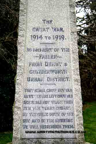 <p>Denby Dale war memorial